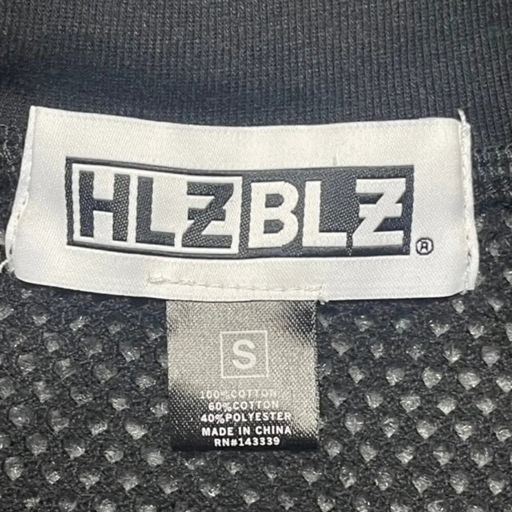 HLZBLZ Women Crop Top Boys Will Be Boys Black White Color Block Long Sleeve S - Picture 2 of 6